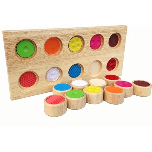 Kids wooden block Toys early learning educational toy montessori sensory Colors challenge memory match game children xmas gift