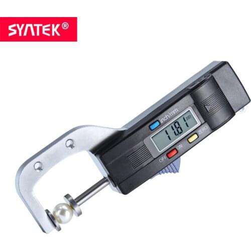 Syntek 0-25.4mm 1inch 1" Electronic Digital Thickness Gauge 0.01mm Measure Pearl Jewelry Diameter Measure Tools CE SGS
