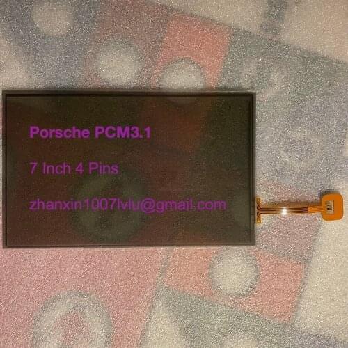 New 7 Inch 4 Pins Touch Screen Panel Digitizer Lens For Porsche PCM3.1 Car DVD Audio Radio Multimedia Player GPS Navigation