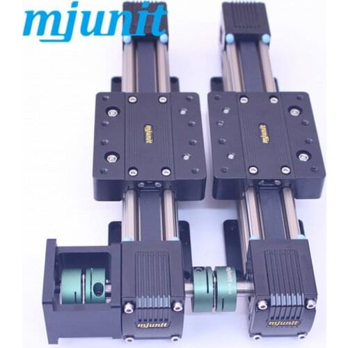 Mjunnit slide screen interactive TV linear motion slide rail manual push and pull touch screen linear rail synchronous belt