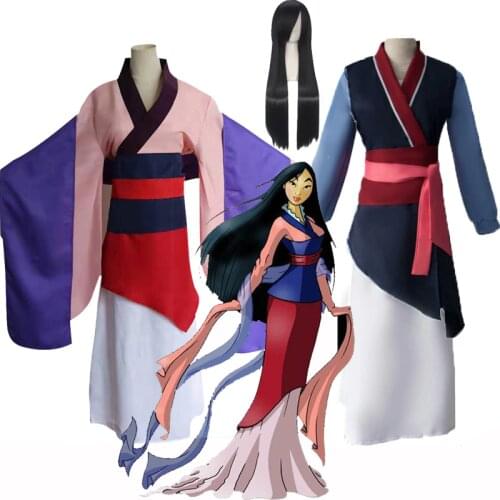 Wreck It Ralph 2 Mulan Costume Princess Mulan Dresses Movie Ralph Breaks The Internet Mulan Mushu Dragon Cosplay Girls Skirt