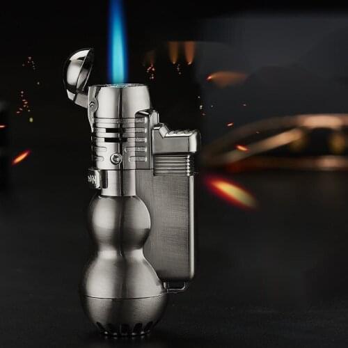 Gourd Creative Cigar Lighter Direct Punching Windproof Spray Welding Gun High Temperature Resistant Metal