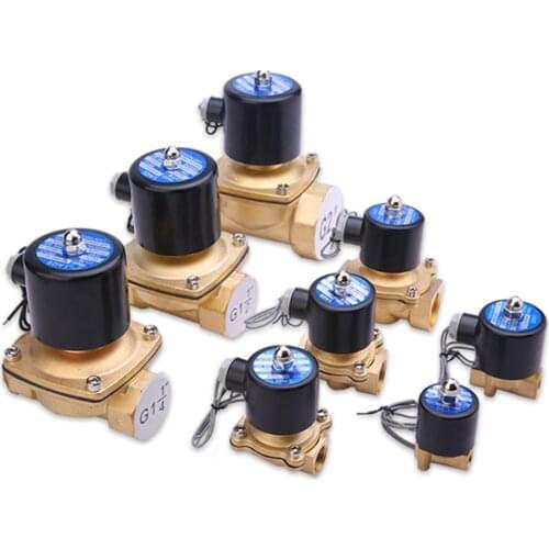 Brass Electric Solenoid Valve Pneumatic Valve for Water / Oil / Gas DN6 DN20 DN8 220V DC24V