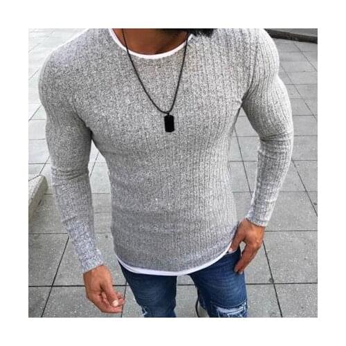 Size 5XL Mens Slim Sweater Tops Stretchy Red Spell Knitting Plus Size Long Sleeve O-neck Pullovers P27