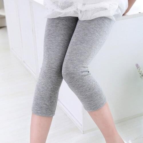 New Summer Korean Childrens Underpants Girls Seven-minute Pants Modal Quality Cotton Candy Pants