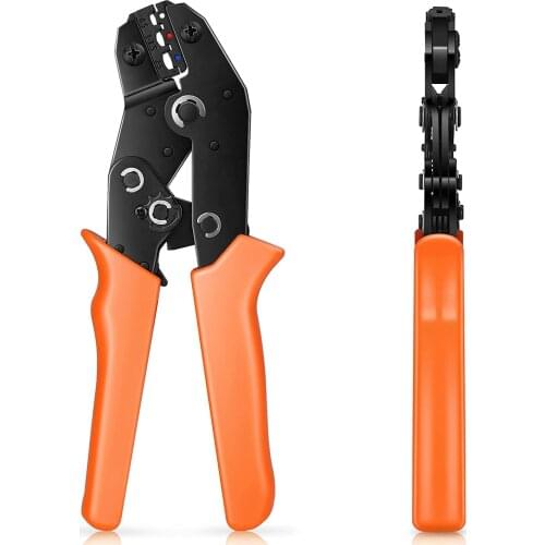 Crimping Tool for Heat Shrink Connectors-Ratcheting Wire Crimper Crimping Pliers-Ratchet Terminal Crimper-Wire Crimp Tool (02C)