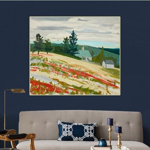 Landscape, Maine by Alex Katz Canvas Oil Painting Artwork Aesthetic Decorative Picture Poster Wall Hanging Decor Home Decoration