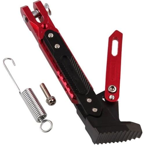 Motorcycle Parts Adjustable Height 21-25CM Kickstands Motor Scooter Modified Foot Bracket CNC Aluminum Alloy Side Stands