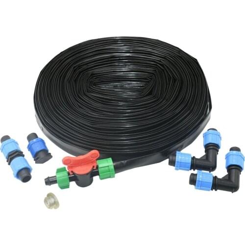 10-20~50M 16mm 1-Hole Micro Irrigation Rain Drip Tape Space 15/30cm Soaker Greenhouse Farm Watering Hose Patch Tape Hose