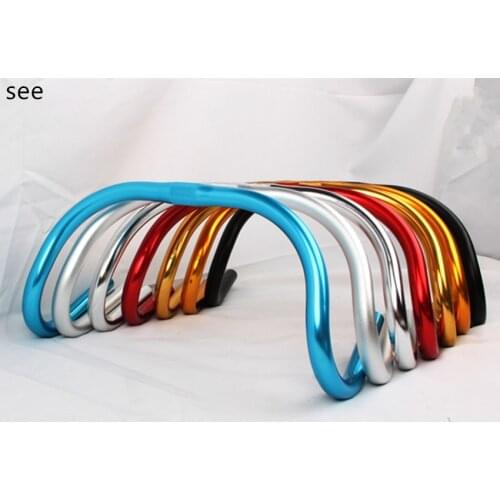 Aluminum alloy road racing fixed gear track bike drop handlebar bullhorn bent horn cycle anodize rest bar handle part 25.4*400mm