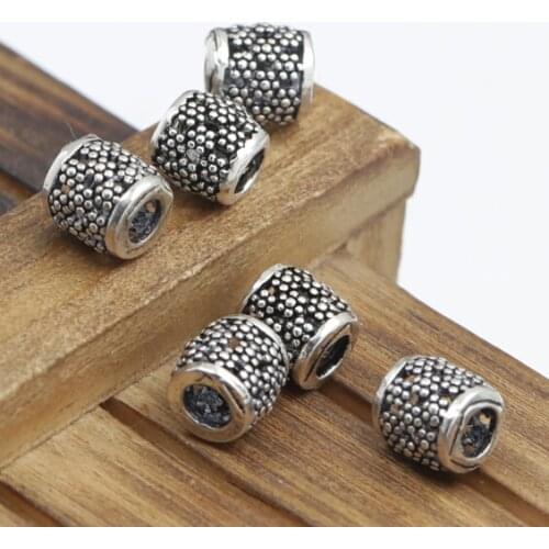 Handmade 925 silver beads jewelry findings sterling beads jewelry accessories spacers sterling silver beads