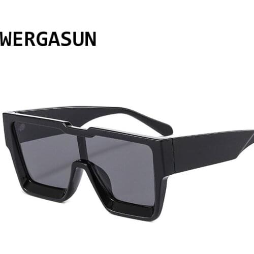 WERGASUN New Fashion Brand Sunglasses Men Women Square Driving Eyewear Brand Designer Luxury Sun Glasses Vintage Gafas Feminino