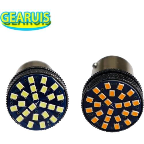 100X 9V to 36V AC 1156 BA15S 24 smd 2016 LED 0.2A 1157 BAY15D 7440 7443 T25 Tail Signal Brake Stop Reverse DRL Light White Amber