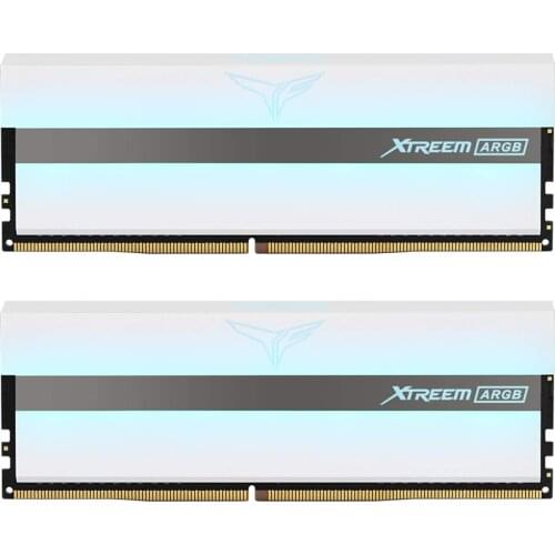 TEAMGROUP T-Force Xtreem ARGB 4000MHz CL18 32GB (2x16GB) PC4-32000 Dual Channel DDR4 3600mh DRAM Desktop Gaming Memory Ram White
