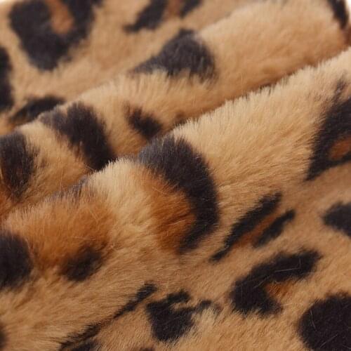 21x29cm A4 Leopard Pattern Immitation Soft Fur Fabric For Bags Bows DIY Decoration Patchwork Material