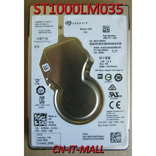 Seagate ST1000LM035 1TB 128MB Cache SATA 6.0Gb/s 2.5" Internal Notebook Hard Drive