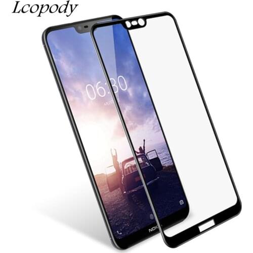 Full cover Tempered Glass For Nokia 3 5 6 7 8 3D 9H screen protector for Nokia 7 plus Protective film glass 6.1 5.1 Plus