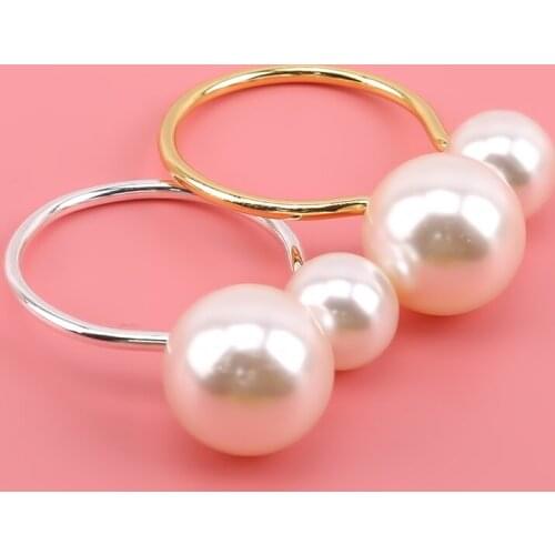 Gold Silver Metal Pearl Napkin Rings Bow Buckles Serviette Holder For Hotel Wedding Party Banquet Home Table Decoration