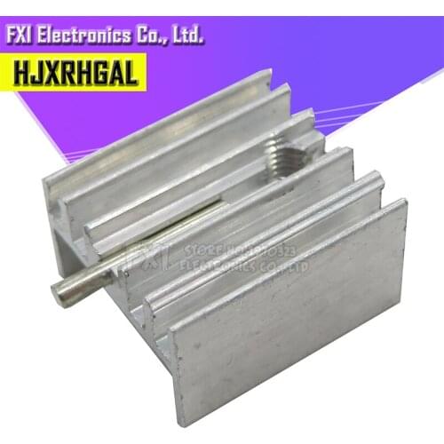10Pcs Aluminum Heatsink Radiator 15*10*16mm Transistor TO-220 With Needle hjxrhgal For Transistors TO220 white