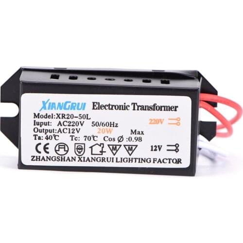 20W AC 220V to 12V LED Power Supply Driver Electronic Transformer