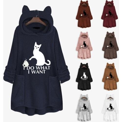 Maternity Long Sleeve Sweatshirt Women Fleece Maternity Hooded Hoodie Sweater Winter Pregnant Women Pullover Sweater Plus Size