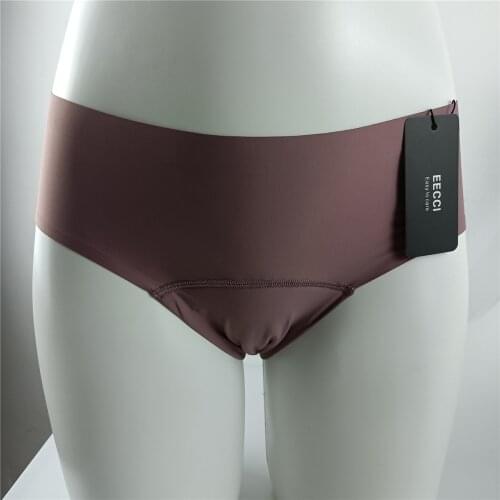 EECCI Seamless period panties leakproof breathable physiological menstrual underwear for ladies four layers 2021 new