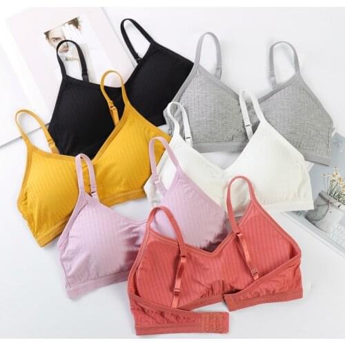 Summer Girls Tank Crop Top Seamless Sexy Tube Tops Padded Bra Female Spring Sports Underwear Bralette Soft Wireless Brassiere