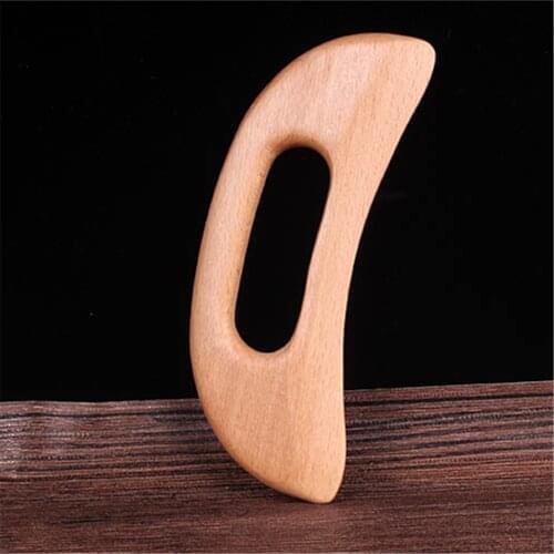 Wooden Slimming Scraping Board Back Arm Plate Blood Circulation Relaxation Beech Neck Facial Acupoint Meridian Massage Scraper
