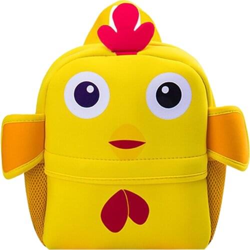 Boys Girls Children Backpack Portable Cute Eye Catching Outdoor Breathable School Bag Adjustable Shoulder Straps Cartoon Animal