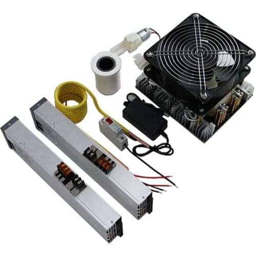 4000W ZVS InductZion Heater High frequency Induction Heating Furnace for Metal Smelt + Coil +Pump+70mL crucible+power supply*2pc