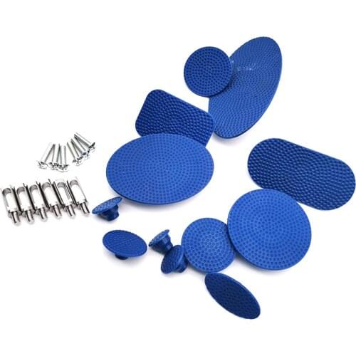 12pcs Extra Large Blue Glue Tabs Dent Repair Tools Durable Paintless Remover Set For Auto Car Body Dent Repair