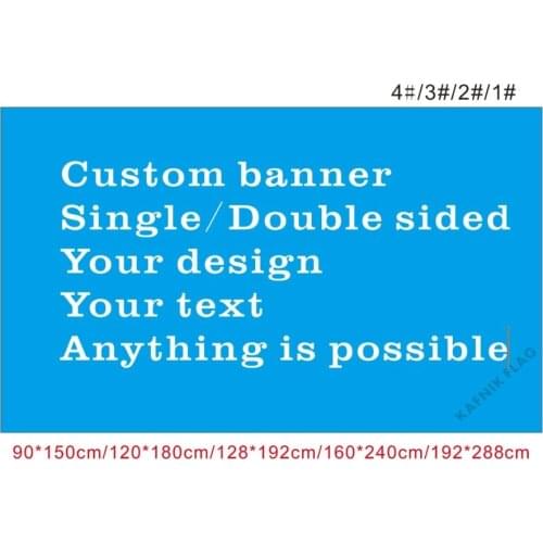 KAFNIK,90*150cm/120*180cm/128*192cm/160*240cm/192*288cm Design Logo Custom Flag Large Company Sport Flying Flag Customize flags
