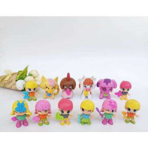 Random Lot 5/10pcs Minis Spanish Pinypon Building Block Dolls Figurines Toys Boy&Girl Cosplay Figurines XMAS Gift For Kids