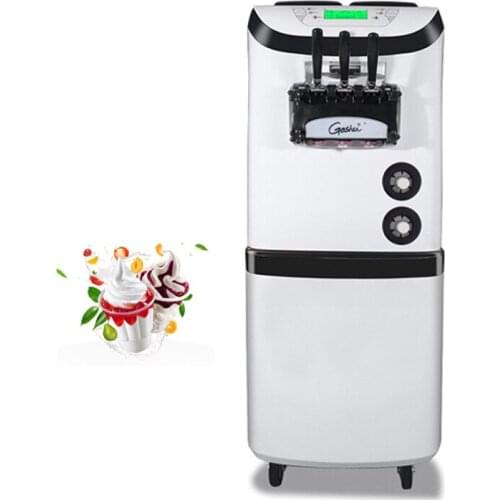 Soft Ice Cream Machine Vertical Stainless Steel Sweet Cone Ice Cream Makers 110V 220V