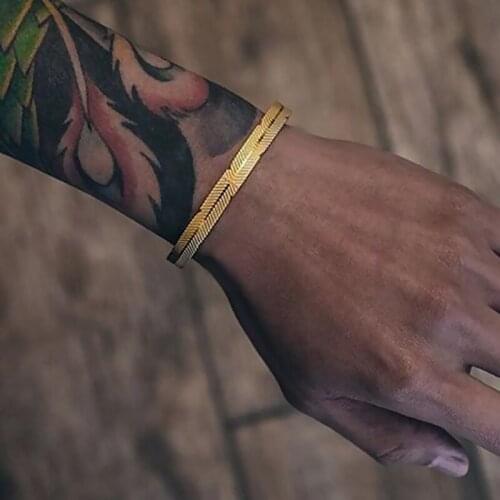 Mcllroy bangle men/women/cuff/love/bracelets & bangles open stainless steel titanium gold bangle couple bracelet jewelry viking