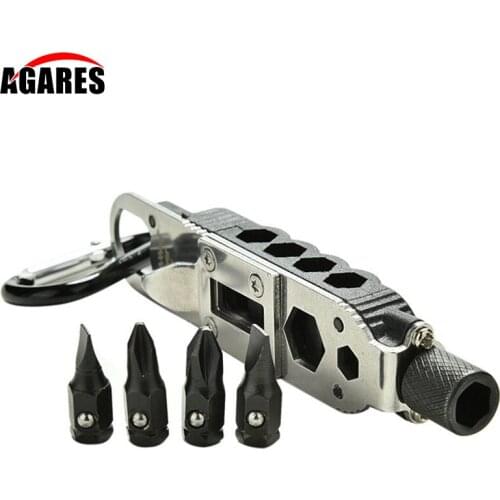 Multi-Function Small Screwdriver Set Mini EDC Tool Key-Shaped Slotted Screwdriver Keychain Pocket Repair Tool Survival Equipment