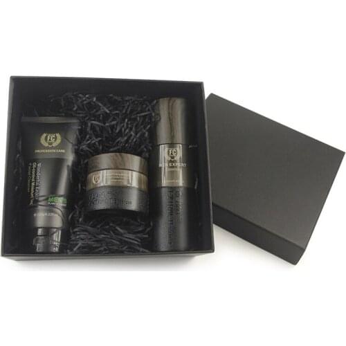 Mens Mineral Clay Oil Control Suit face cream face serum cleanser moisturizing non-greasy skin care three sets face toner Male