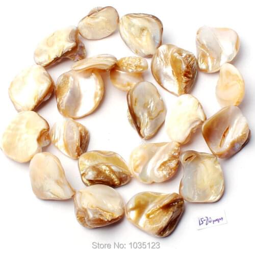 High Quality Natural White Shell Stone 12-16/15-20mm Irregular Shape Necklace Bracelet Jewelry Gems Loose Beads 15 Inch w877