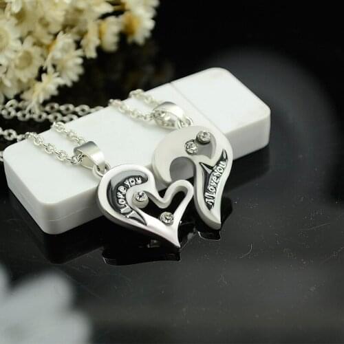 2016 New Arrival Best Friend Necklace Heart Shaped Necklace For Friends Gifts Wholesale 12sets/lot