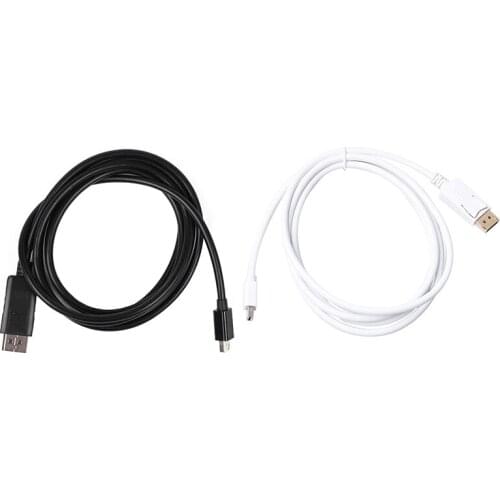 New Mini Display Port DP to DisplayPort DP 1.2 Cable Male to Male 1.8m
