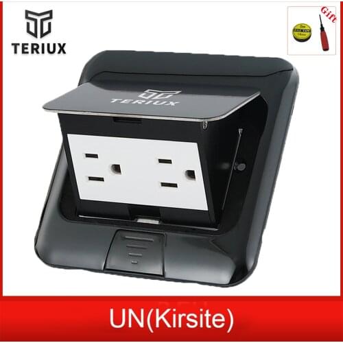 Wholesale floor socket outlet waterproof US floor receptacle US twin socket indoor power plug recessed