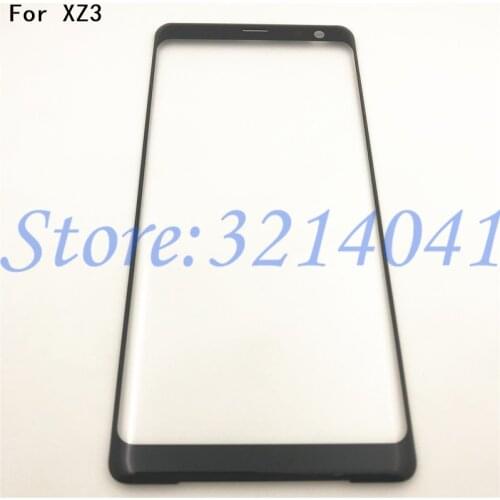 Original 6.0 inches For Sony Xperia XZ3 Front Glass Touch Screen LCD Outer Panel Top Lens Cover Repair Replacement Part+Logo