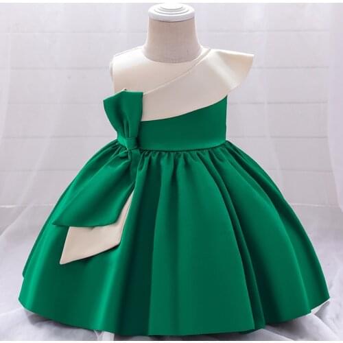 Big Bow Flower Baby Girls Dress Baptism Dresses for Girls 1st Year Birthday Lace Party Wedding Christening Baby Infant Clothing