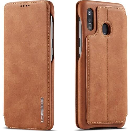 Suitable for Samsung A20 A30 A40 Flip Cover Case Suitable for Galaxy A20E Luxury Leather Case Protective Back Cover