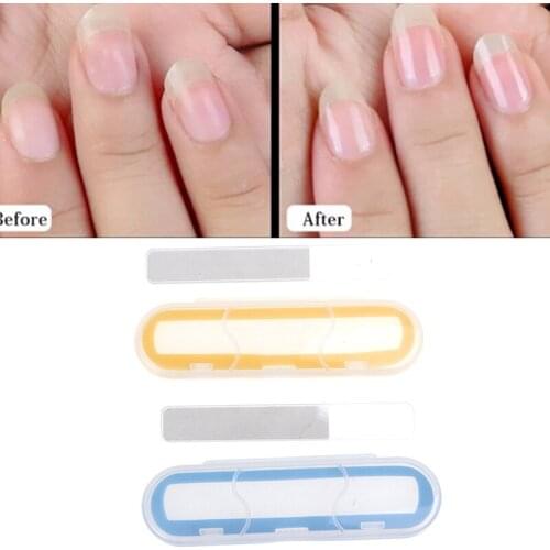 Professional 1Pcs Durable Nano Glass Nail File Buffer With Storage Case Nail File Maincure Buffer No Hurt Nail Accessories