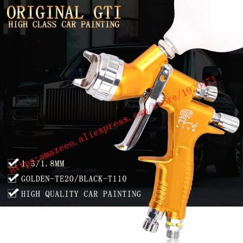 Lvmp spray gun professional paint spray gun GTI golden paint gun water based automotive guns car painting tools pistol paint