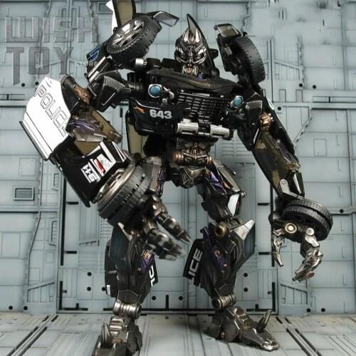 Transformation Robot Black Mamba LS02 LS-02 BMB KO MPM05 MPM-05 Police Barricade MP Alloy Action Figure Collection Model Toys
