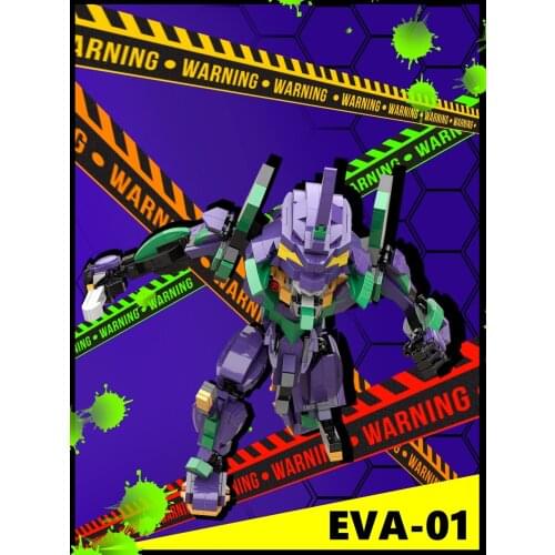 Assemble Model EVA Robot Model GUNDAM Building Block Mobile Kids Toys And Holder Weapons Set