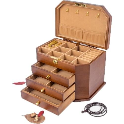 High-end light luxury case box exquisite fashion earrings necklace ring ring replenishing box