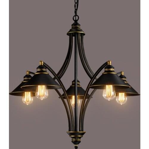 Loft Vintage pendant lights Iron Lamp for Kitchen Bedroom Home Decoration E27 Edison bulb lamparas colgante handing lighting